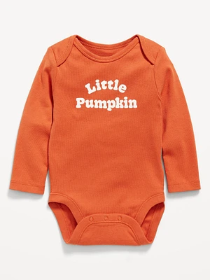 Long-Sleeve Unisex Graphic Bodysuit for Baby