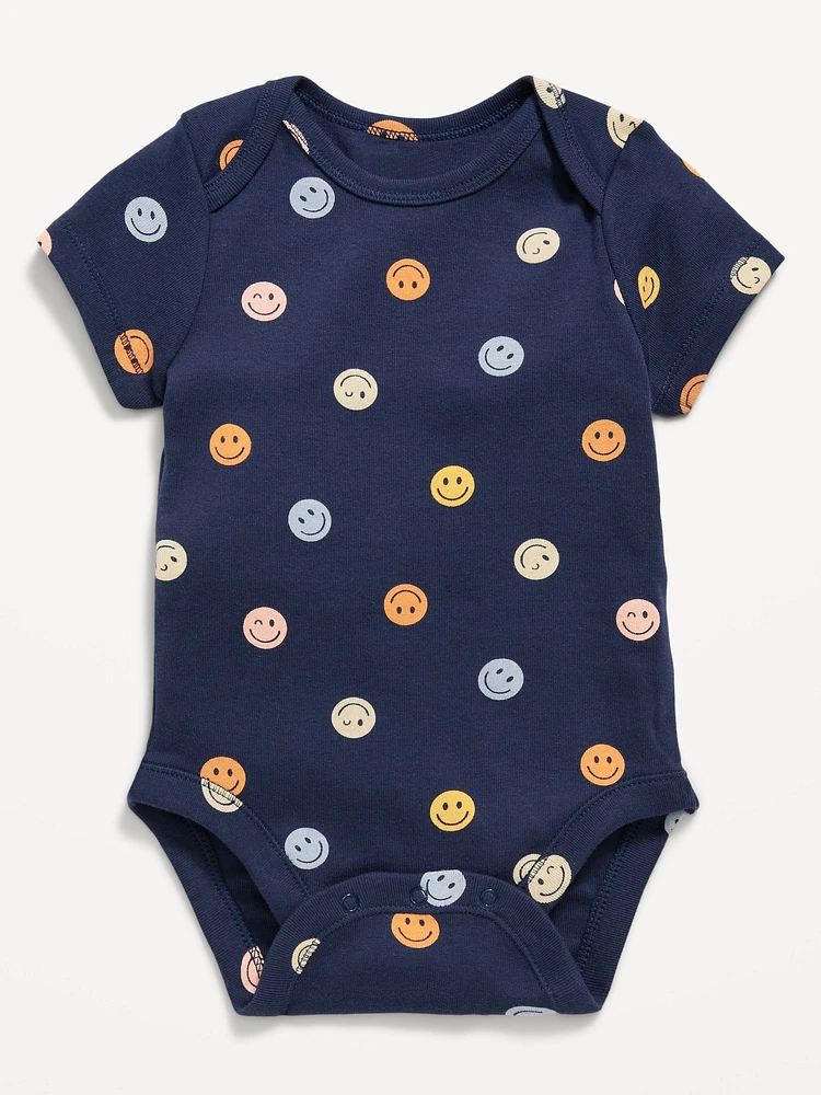 Printed Short-Sleeve Bodysuit for Baby
