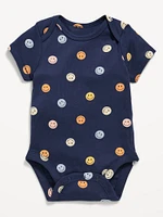 Printed Short-Sleeve Bodysuit for Baby