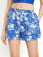 High-Waisted Board Shorts - 4.5-inch inseam