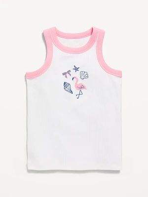 Fitted Ribbed Tank Top for Girls