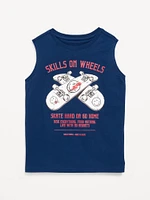 Smiley World Graphic Muscle Tank for Boys
