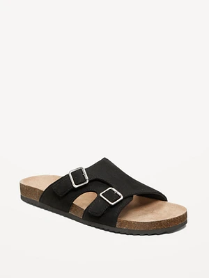 Faux-Suede Double-Strap Sandals for Men