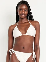 Crochet Triangle Bikini Swim Top