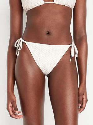 Crochet String Bikini Swim Bottoms