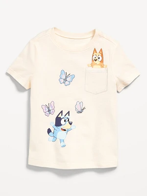 Bluey Unisex Pocket Graphic T-Shirt for Toddler
