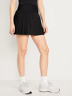 Extra High-Waisted StretchTech Pleated Skort