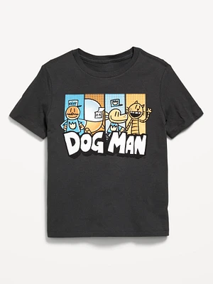 Dog Man Gender-Neutral Graphic T-Shirt for Kids