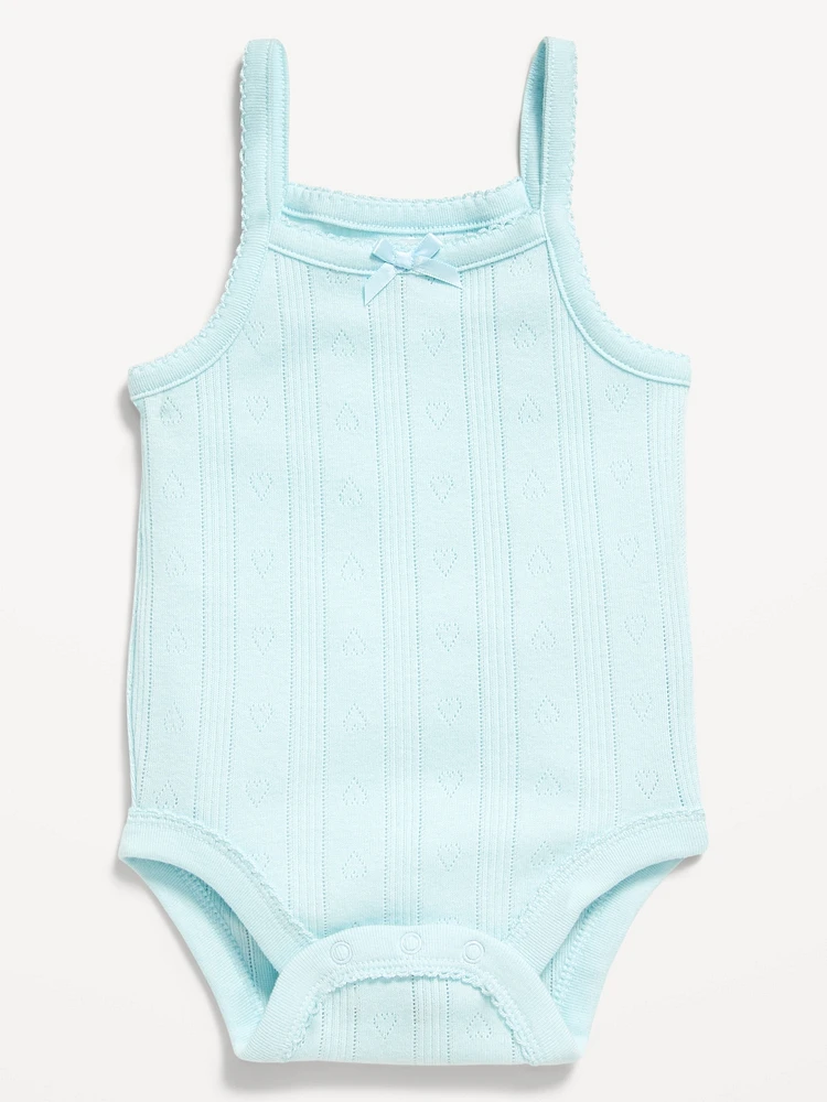 Pointelle-Knit Cami Bodysuit for Baby