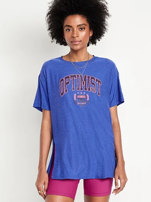 CloudMotion Oversized Graphic T-Shirt