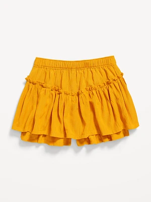 High-Waisted Crinkle Skort for Toddler Girls