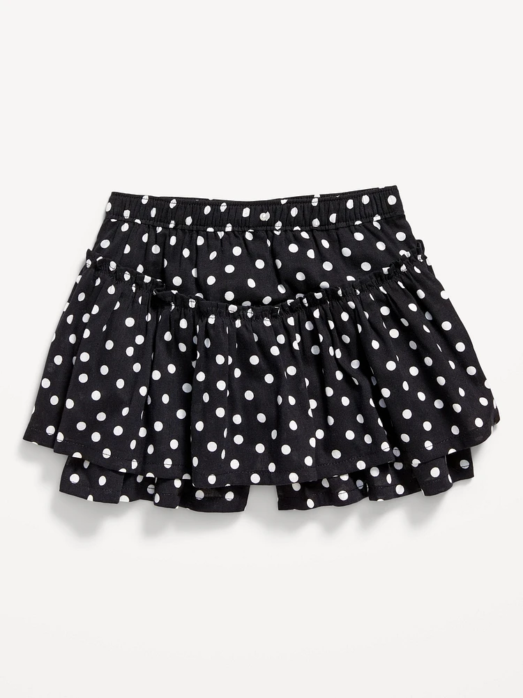 Printed High-Waisted Skort for Toddler Girls