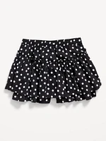 Printed High-Waisted Skort for Toddler Girls