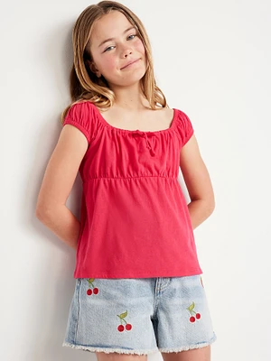 Printed Short-Sleeve Top for Girls