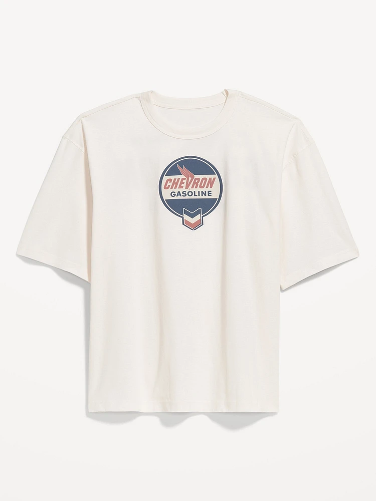 Chevron Cropped T-Shirt