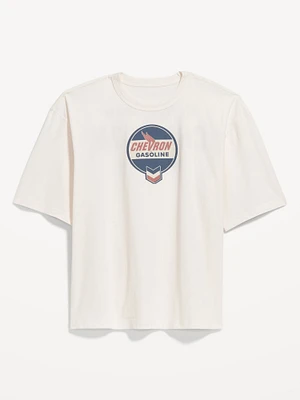 Chevron Cropped T-Shirt