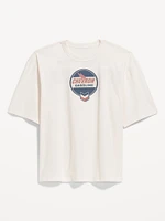 Chevron Cropped T-Shirt