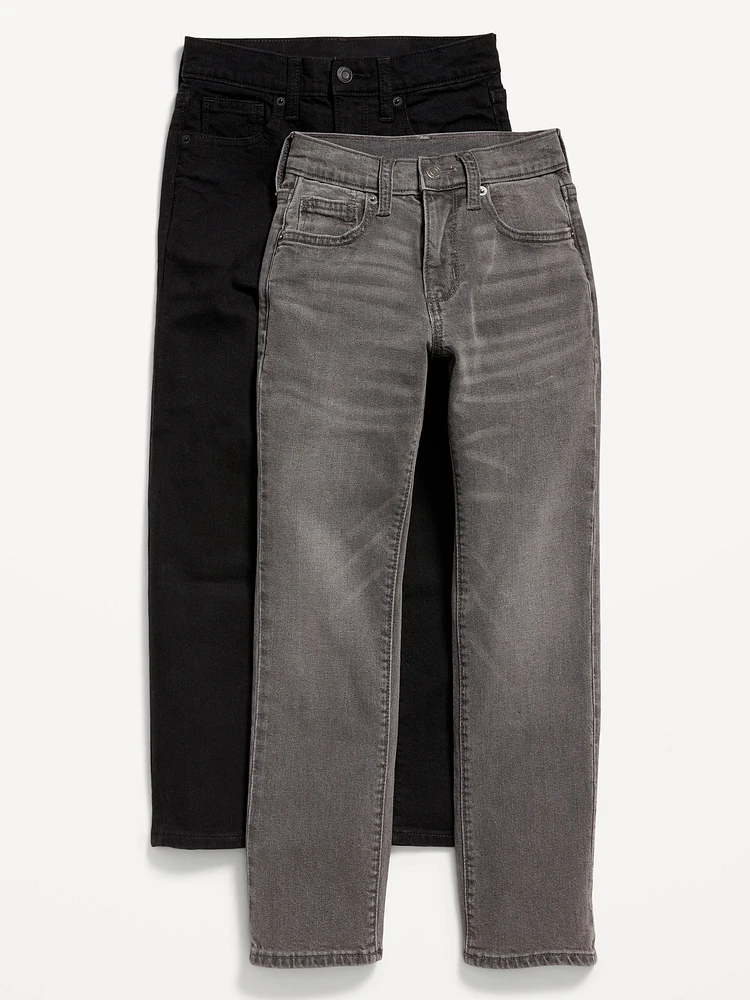 Straight-Leg Built-In Flex Jeans 2-Pack for Boys