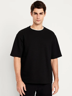 Waffle-Knit T-Shirt