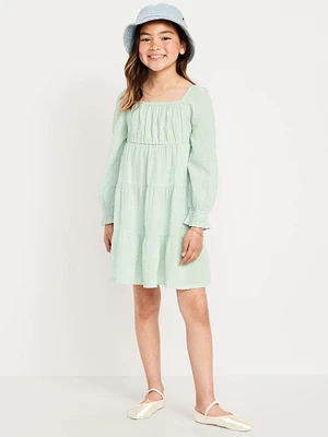 Long-Sleeve Fit and Flare Dress for Girls