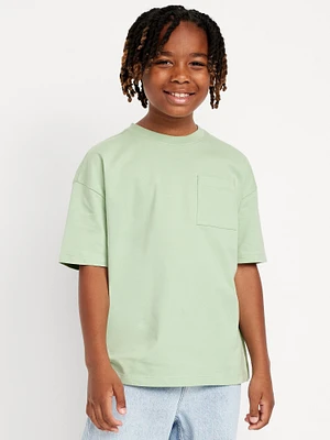 Oversized Short-Sleeve Pocket T-Shirt for Boys