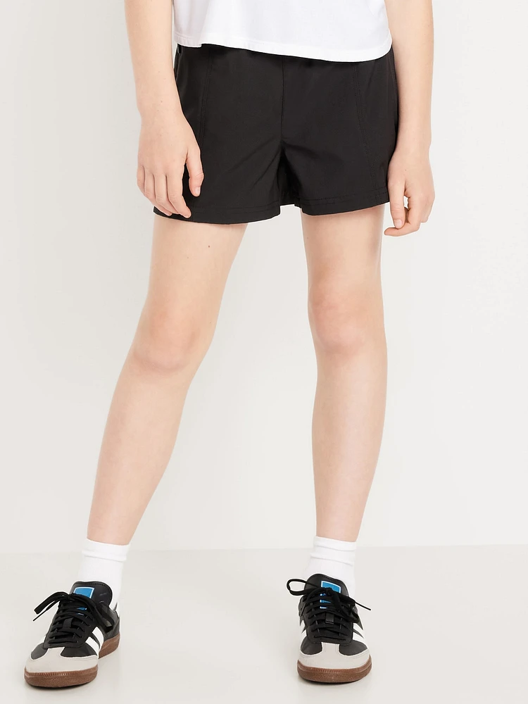 High-Waisted StretchTech Performance Shorts for Girls