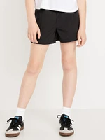 High-Waisted StretchTech Performance Shorts for Girls