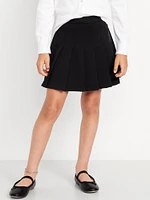 School Uniform Ponte-Knit Pleated Skort for Girls