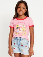 Strawberry Shortcake Ringer Graphic T-Shirt for Girls