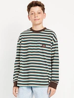 Oversized ong-Sleeve Pocket T-Shirt for Boys