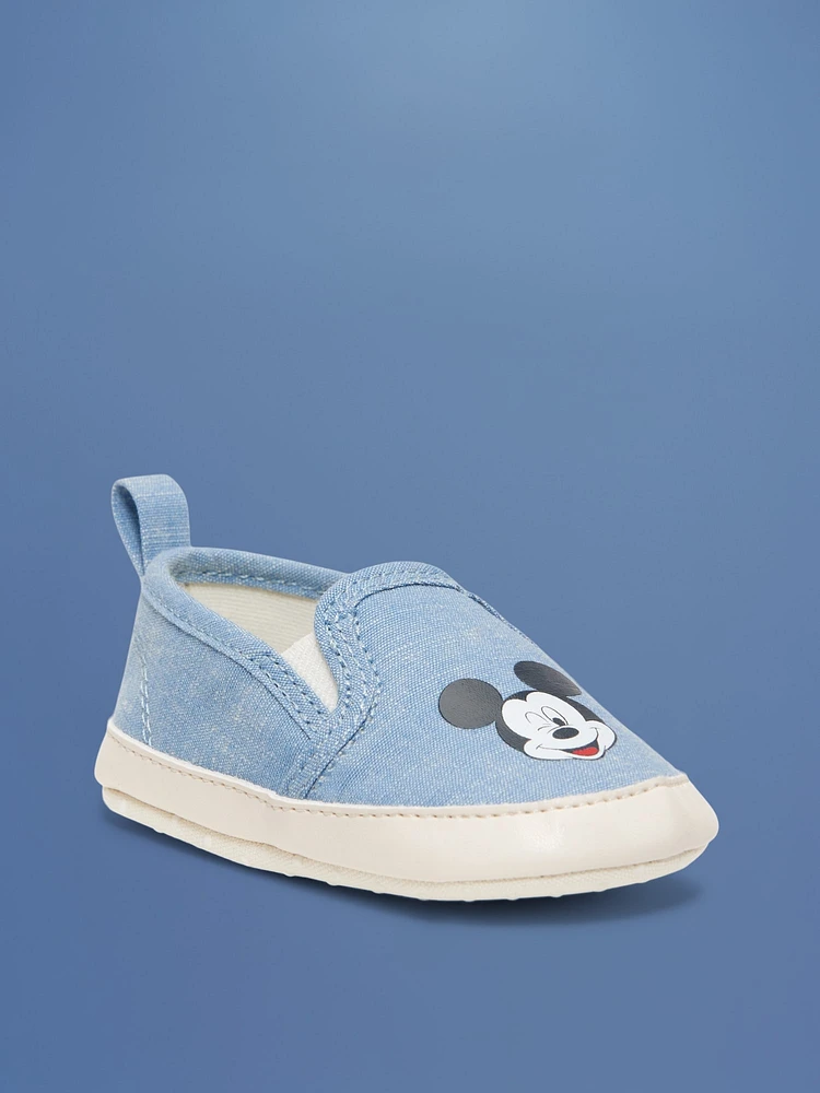 Disney Mouse Canvas Slip-On Sneakers for Baby