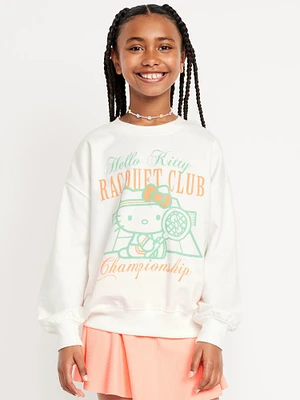 Hello Kitty Oversized Graphic Tunic Sweatshirt for Girls