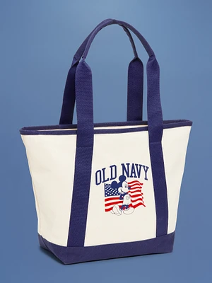 Old Navy x Disney Mickey Mouse Flag Tote Bag