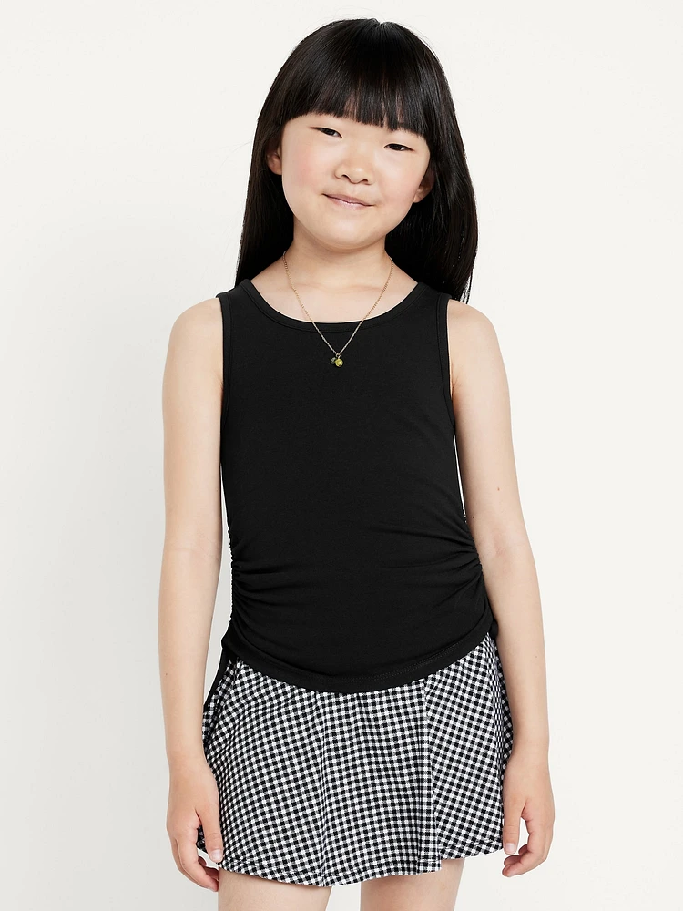 Side-Ruched Tank Top for Girls