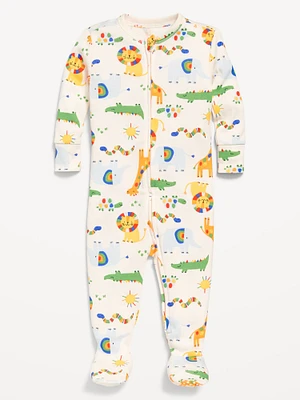 Snug-Fit 2 Way Zip Footed One-Piece for Baby