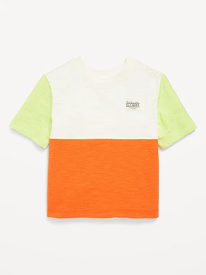 Oversized Color-Block T-Shirt for Toddler Boys