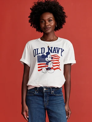 Old Navy x Disney ickey ouse Flag Logo-Graphic T-Shirt