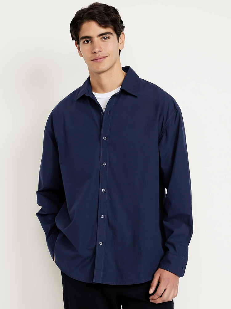 Oversized Poplin Shirt