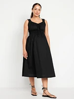 Maternity Sleeveless Fit & Flare Dress