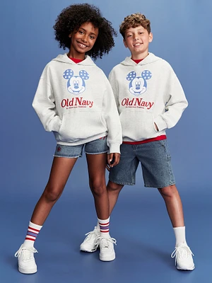 Old Navy x Disney Mickey Mouse Gender-Neutral Logo-Graphic Flag Hoodie for Kids