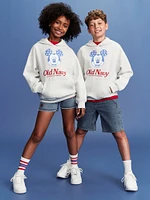 Old Navy x Disney Mickey Mouse Gender-Neutral Logo-Graphic Flag Hoodie for Kids