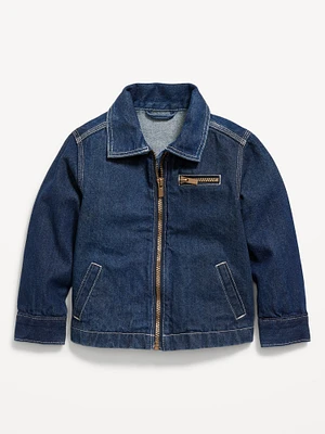 Full-Zip Jean Barn Coat for Toddler Boys