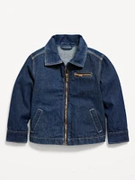 Full-Zip Jean Barn Coat for Toddler Boys