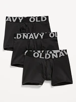 Go-Dry Boxer-Briefs Performance Underwear 3-Pack for Boys