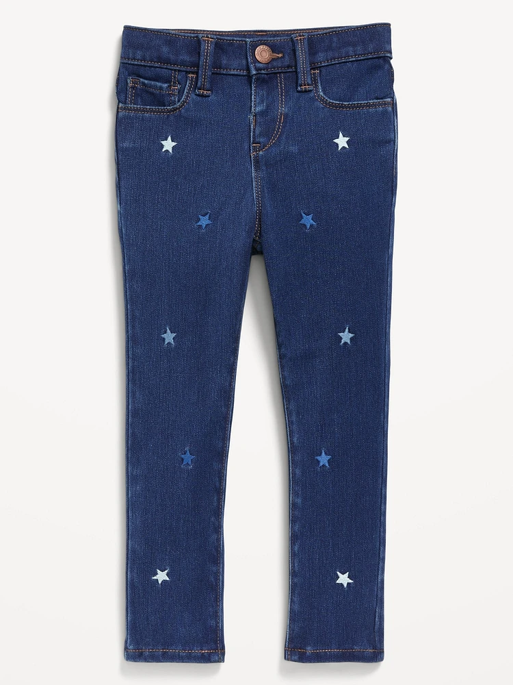 High-Waisted Rockstar 360 Stretch Jeggings for Toddler Girls
