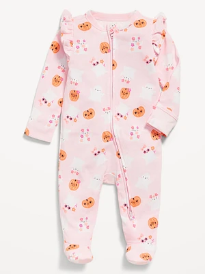 Snug-Fit 2-Way-Zip Footed One-Piece for Baby