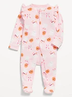 Snug-Fit 2-Way-Zip Footed One-Piece for Baby