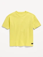 Oversized Short-Sleeve Textured T-Shirt for Boys