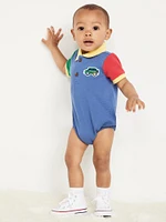 Short-Sleeve Polo One-Piece for Baby