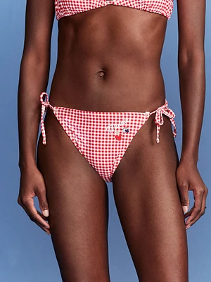 Old Navy x Disney Minnie Mouse Gingham String Bikini Swim Bottoms